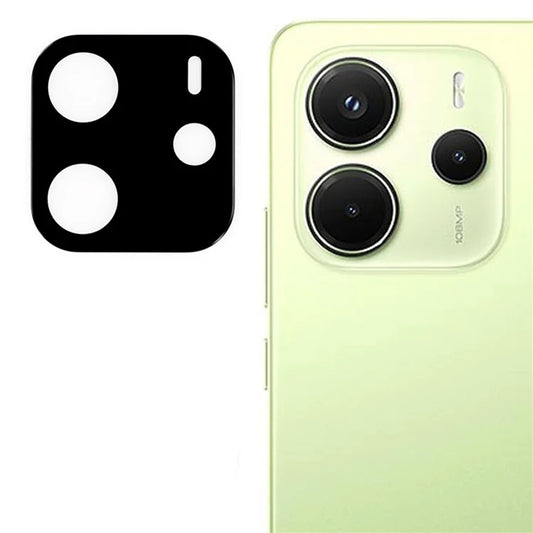 Protector de cámara trasera Techsuit para Xiaomi Redmi Note 14 4G (Regional), vidrio templado, negro