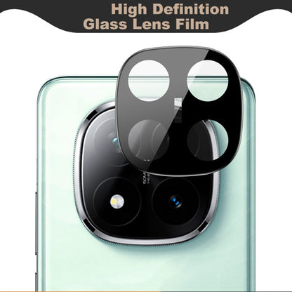 Protector de cámara trasera Techsuit para Xiaomi Redmi Note 14 Pro+ 5G, vidrio templado, negro