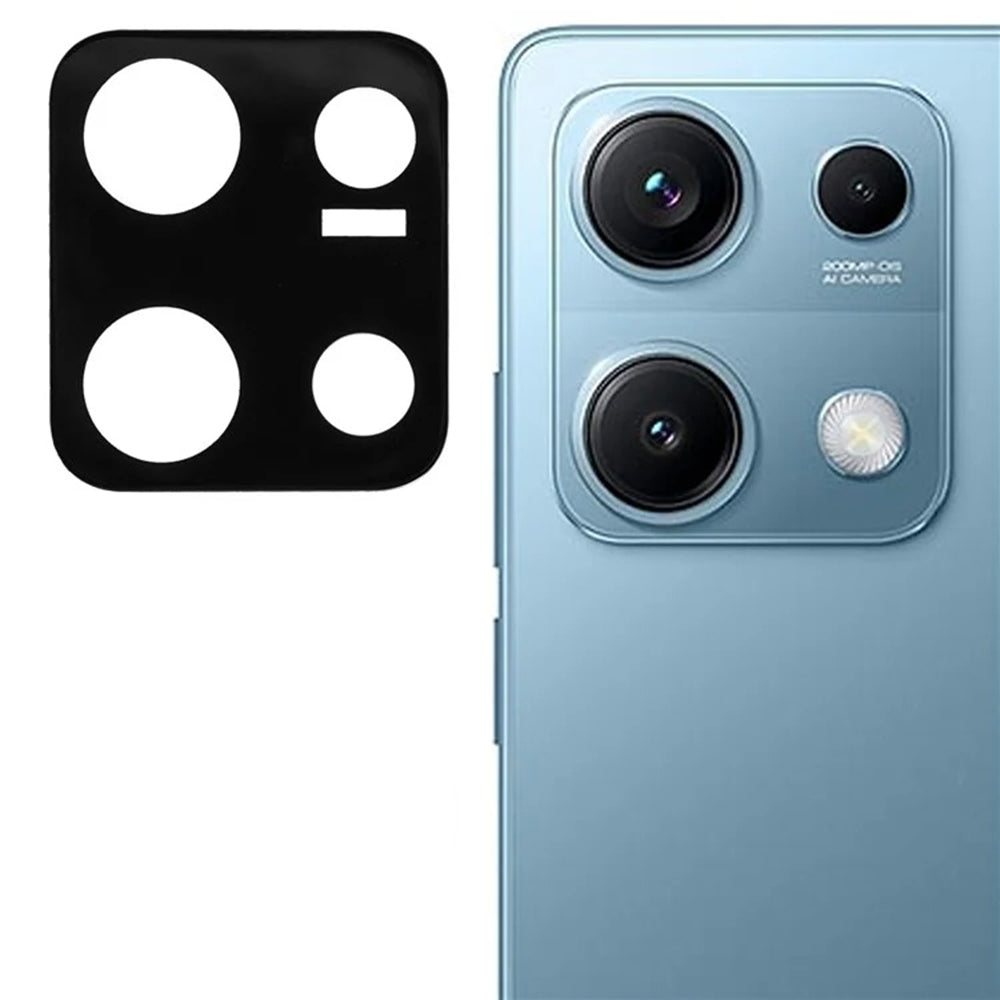 Protector de cámara trasera Techsuit para Xiaomi Redmi Note 14S, vidrio templado, negro