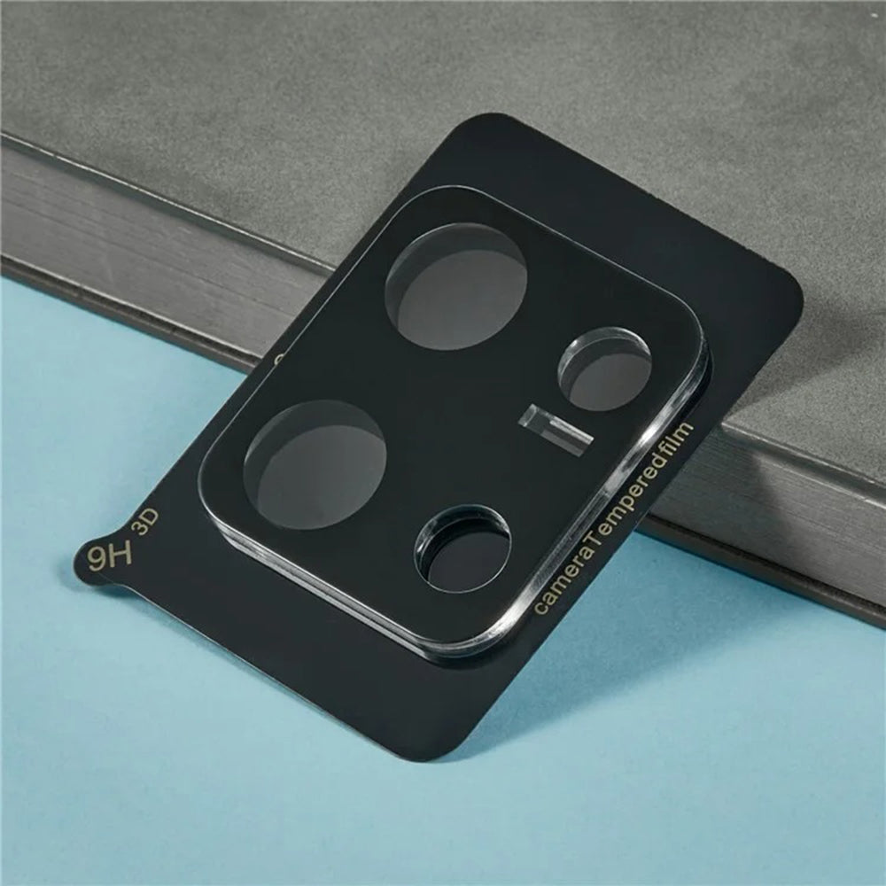 Protector de cámara trasera Techsuit para Xiaomi Redmi Note 14S, vidrio templado, negro