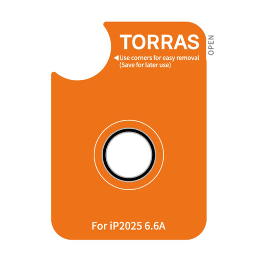 Protector de cámara trasera Torras Lensguard para Apple iPhone 17 Air, Cristal Templado, Negro