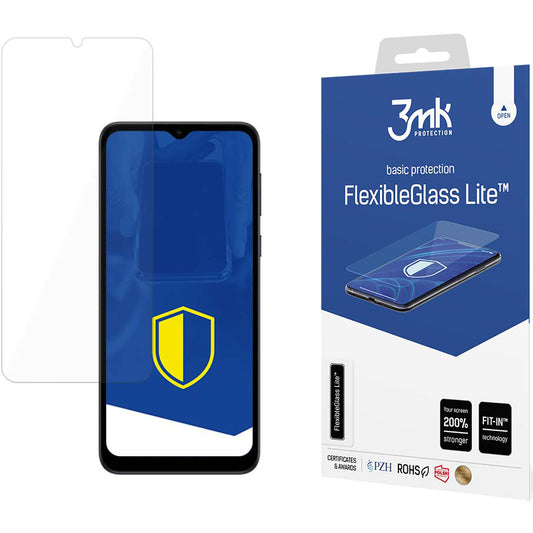 Protector de pantalla 3MK FlexibleGlass Lite para Motorola Moto E13, Cristal flexible, Pegado completo 