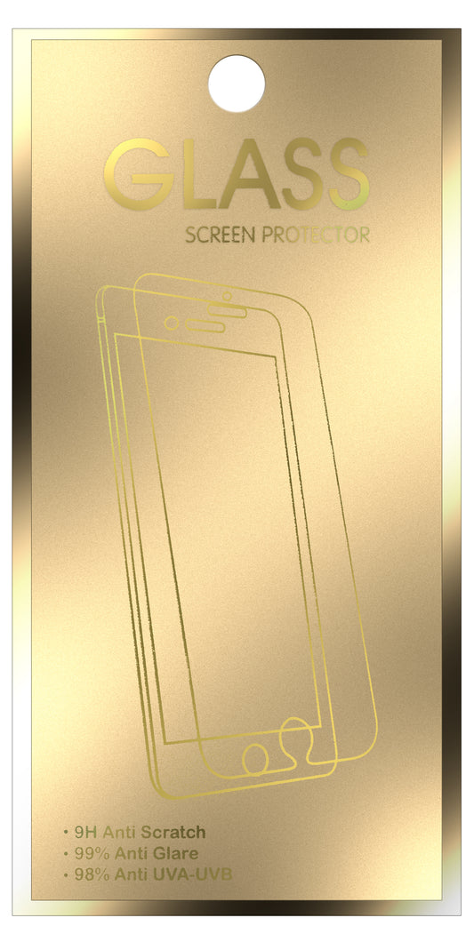 Protector de pantalla OEM Gold Edition para Samsung Galaxy J3 (2017) J330, con protección de cristal, pegamento completo. 