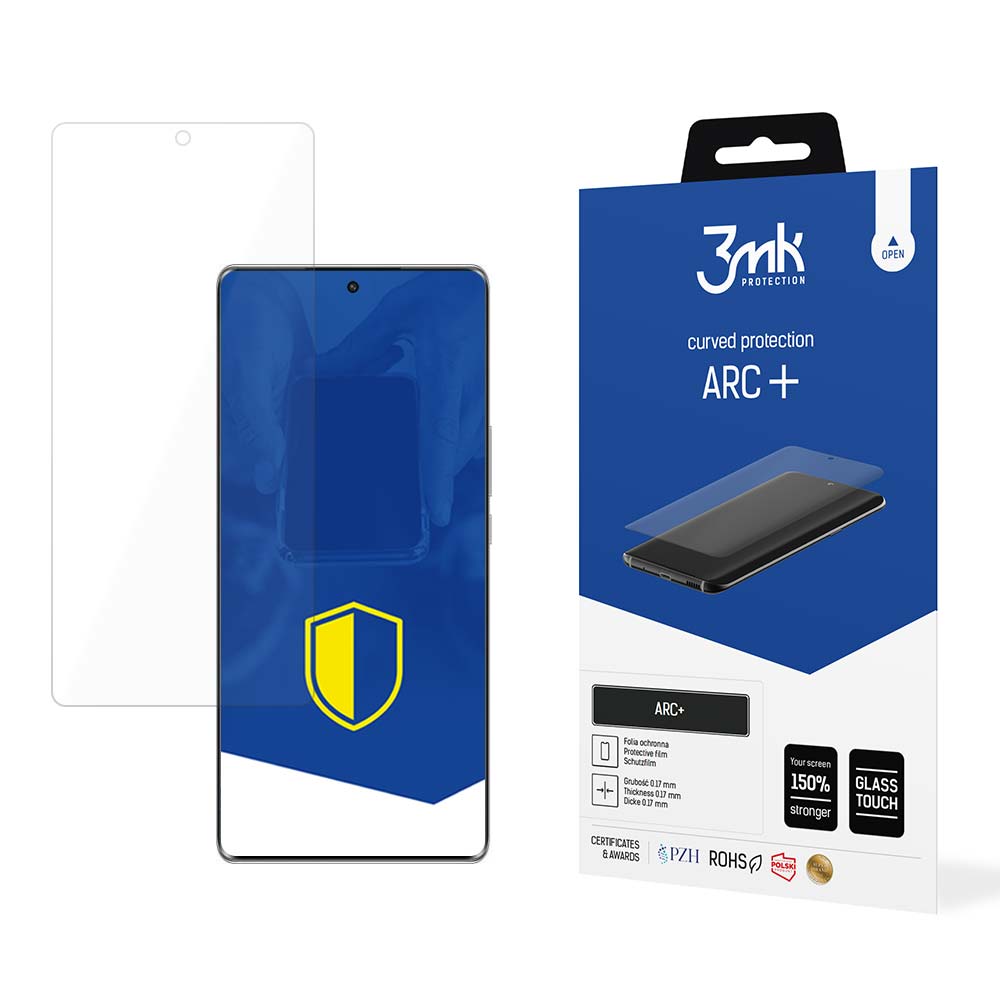 Protector de pantalla 3MK ARC+ para Honor Magic5 Lite, Plástico