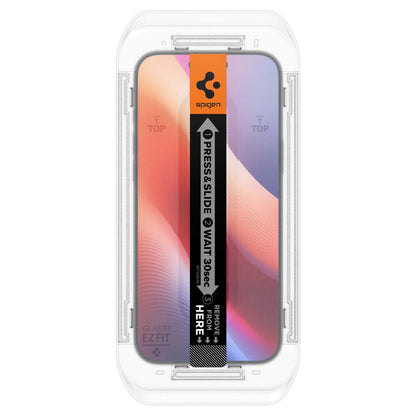 Spigen EZ FIT Privacy Protector de Pantalla para Apple iPhone 16 Pro Max, Cristal Protector, Pegamento Completo, 2.5D AGL07908 