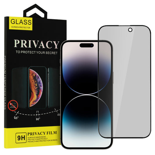 Protector de pantalla OEM Privacy para Apple iPhone 16 Pro, Full Glue, Glass Protected, Full Glue