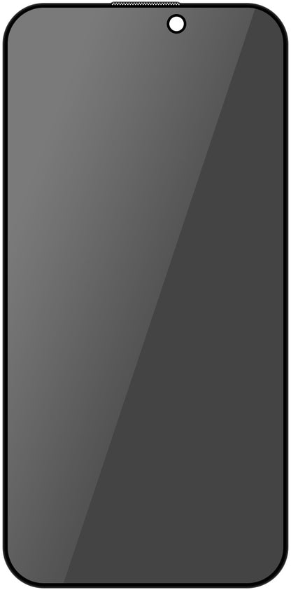 Protector de pantalla Privacy Blueo para Apple iPhone 16 Pro, Cristal Templado, Adhesivo Completo, 5D