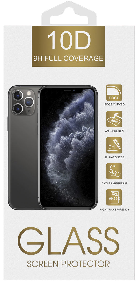 Protector de pantalla OEM para Samsung Galaxy A26 A266 / A16 5G A166 / A16 4G A165 / M16 M166, vidrio templado, adhesivo completo, 10D, negro