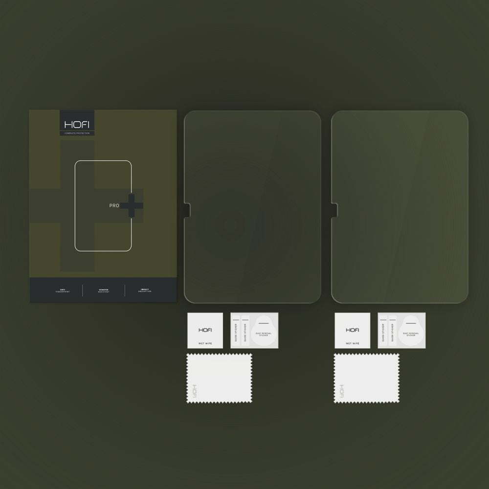 Protector de pantalla HOFI PRO+ para Apple iPad (2025) / (2022), vidrio templado, adhesivo completo, juego de 2 piezas