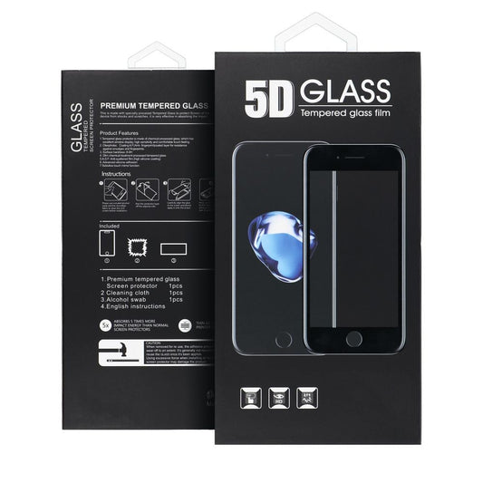 Protector de pantalla OEM para Samsung Galaxy S25+ S936, vidrio templado, adhesivo completo, 5D, negro