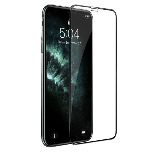 Protector de pantalla HOCO G16 para Apple iPhone XS / X, Cristal Templado, Full Glue, 5D, Negro.