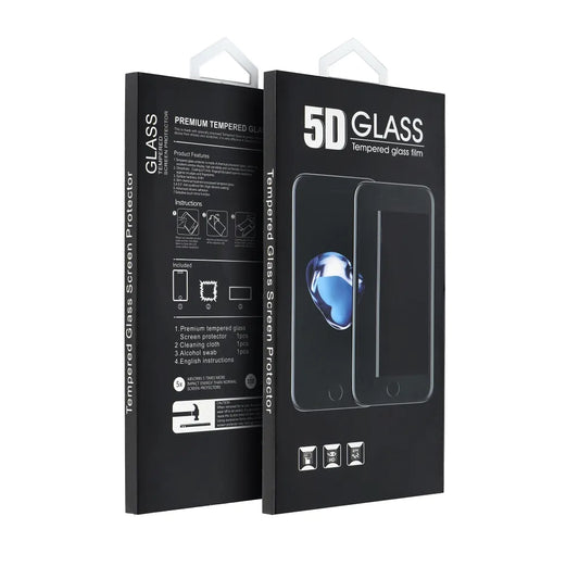 Protector de pantalla OEM para Motorola Moto G15 / G15 Power / E15 / G05, vidrio templado, adhesivo completo, 5D, negro