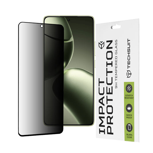 Protector de pantalla Privacy Techsuit para Xiaomi 14T Pro / 14T, vidrio templado, adhesivo completo, 111D