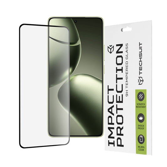 Protector de pantalla Techsuit para Xiaomi 14T Pro / 14T, vidrio templado, adhesivo completo, 111D, negro