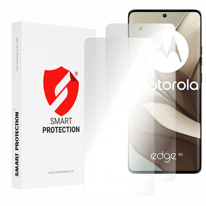 Protector de pantalla Smart Protection Premium Classic para Motorola Edge 50, Plástico, Set de 2 piezas
