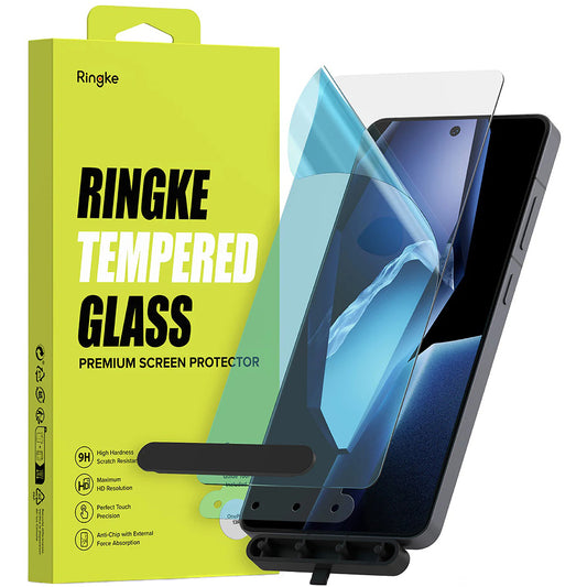Protector de pantalla Ringke para OnePlus 13R, Cristal Templado, Full Glue, Set de 2 piezas