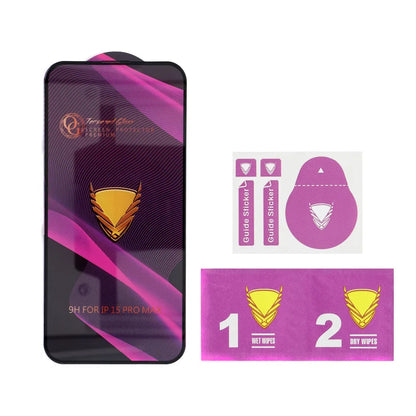 Protector de pantalla OEM OG Premium para Apple iPhone 17 Pro Max, Cristal Templado, Full Glue, Negro