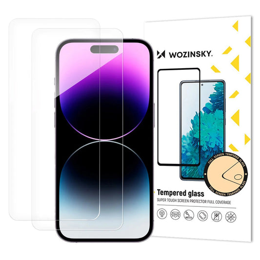 Protector de pantalla WZK para Apple iPhone 17 Air, Cristal Templado, Full Glue, Set de 2 piezas