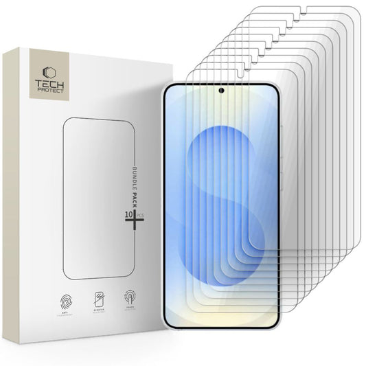 Tech-Protect Screen Protector for Samsung Galaxy S26 S942, Tempered Glass, Full Glue, Set of 10 Pieces