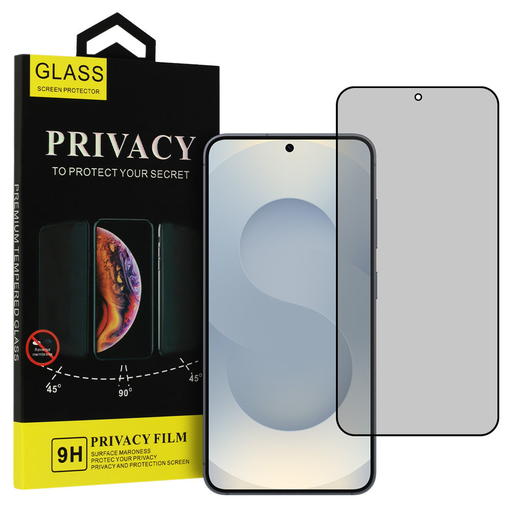 Protector de pantalla Privacy OEM Shield Screen para Samsung Galaxy S25 S931, vidrio templado, adhesivo completo