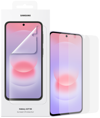 Protector de pantalla Samsung para Galaxy A37 5G, Plástico, Set de 2 piezas EF-UA376CTEGWW