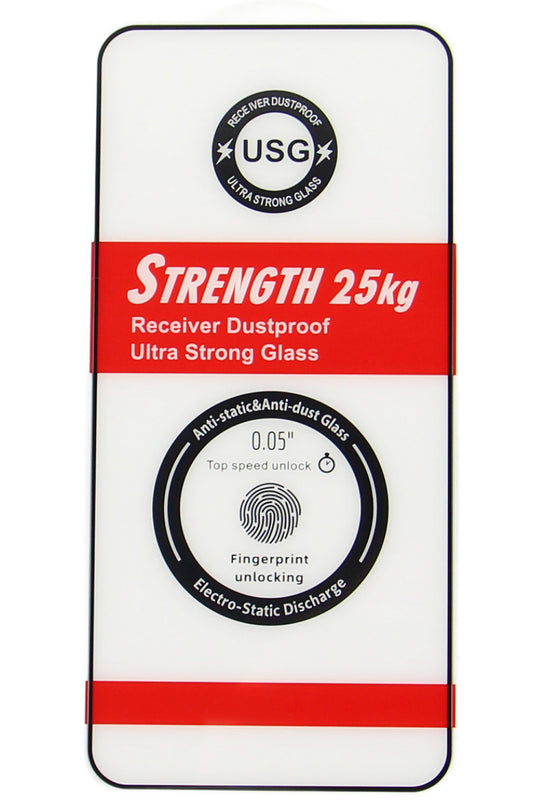 Protector de pantalla OEM Ultra Strong 25KG para Samsung Galaxy S24 Ultra S928, vidrio templado, adhesivo completo, 2.5D, negro