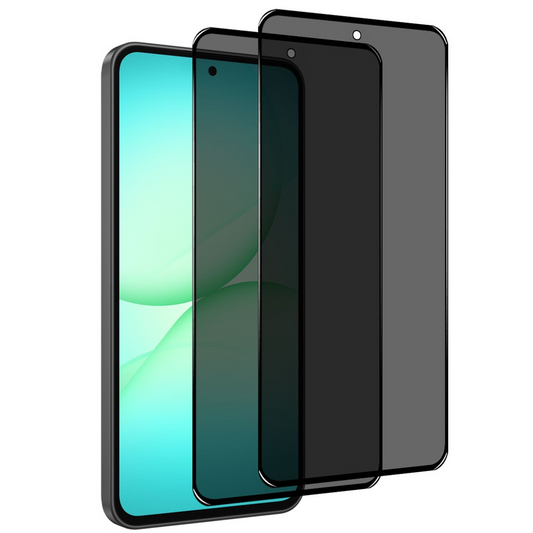Protector de pantalla Privacy Northjo para Samsung Galaxy A57 5G, vidrio templado, adhesivo completo, set de 2 piezas