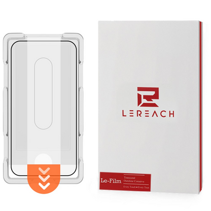 Protector de pantalla Lereach para Xiaomi 17T Pro, vidrio templado, adhesivo completo, negro