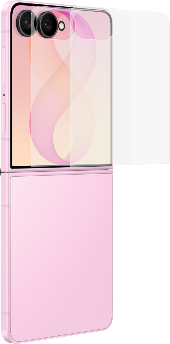 Protector de pantalla exterior Samsung antirreflectante para Galaxy Z Flip8 F776, plástico, juego de 2 piezas EF-UF776CTEGWW