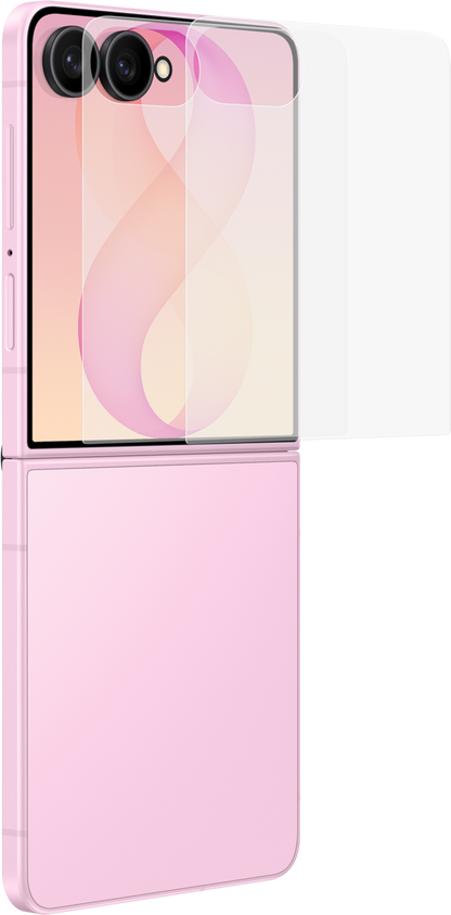 Protector de pantalla exterior Samsung antirreflectante para Galaxy Z Flip8 F776, plástico, juego de 2 piezas EF-UF776CTEGWW