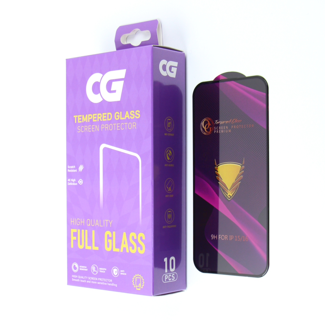 Protector de pantalla OG Premium para Samsung Galaxy A57 5G, vidrio templado, adhesivo completo, set de 10 piezas
