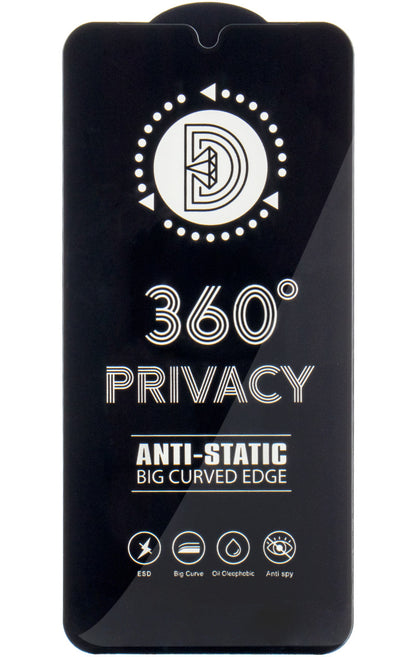 Protector de pantalla Privacy OEM 360 para Samsung Galaxy A37 5G, vidrio templado, adhesivo completo