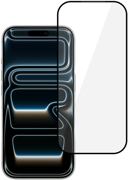 Protector de pantalla Tel Protect 10X HD DLC Diamond Coating para Apple iPhone 18 Pro Max / 17 Pro Max, vidrio templado, adhesivo completo, negro