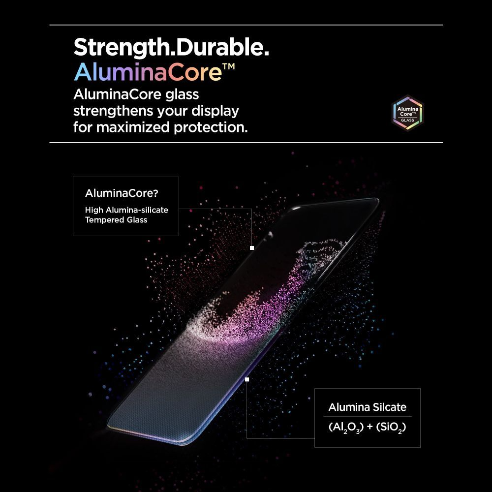Protector de pantalla Spigen GlastR Align Master Slim para Apple iPhone 17 Pro, Cristal Templado, Adhesivo Completo, Set de 3 piezas AGL10103