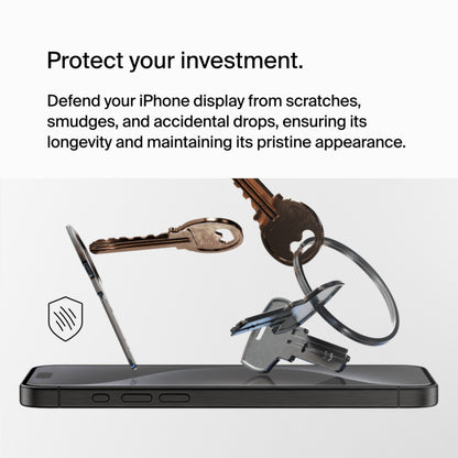 Protector de pantalla Belkin ScreenForce UltraGlass 2 para Apple iPhone 15 Pro Max, Vidrio templado, Full Glue OVA134zz