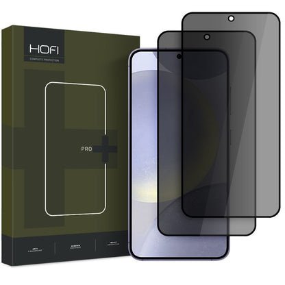 Protector de pantalla Privacy HOFI Glass PRO+ para Samsung Galaxy S25 S931, Vidrio templado, Pegamento completo, Set de 2 piezas