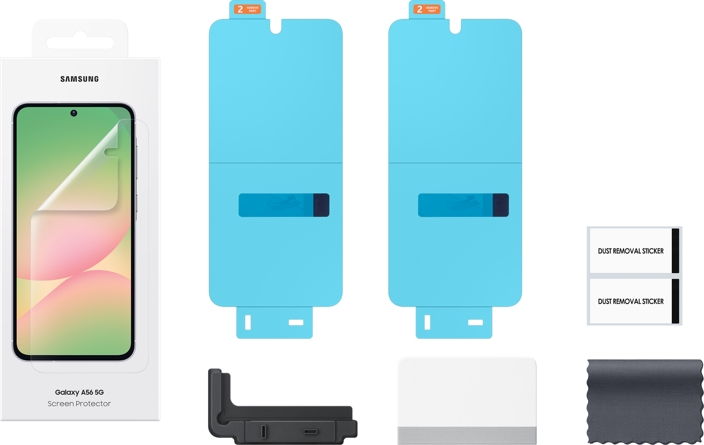 Protector de pantalla para Samsung Galaxy A56 A566, plástico, juego de 2 piezas EF-UA566CTEGWW