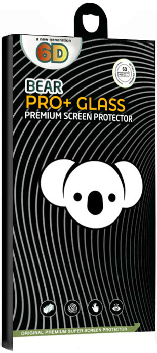 Protector de pantalla Bear PRO+ para Samsung Galaxy S25 S931, vidrio templado, adhesivo completo, negro
