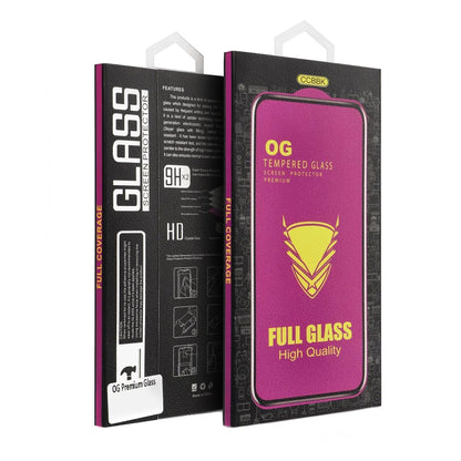 Protector de pantalla OEM OG Premium para Apple iPhone 17 Pro Max, Cristal Templado, Full Glue, Negro