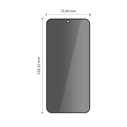 Protector de pantalla Privacy Tech-Protect Spy+ para Samsung Galaxy A57 5G / A37 5G / S25 FE, vidrio templado, adhesivo completo, set de 2 piezas