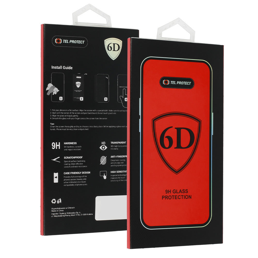 Protector de pantalla OEM para Samsung Galaxy S26 Plus S947, vidrio templado, adhesivo completo, 6D, negro