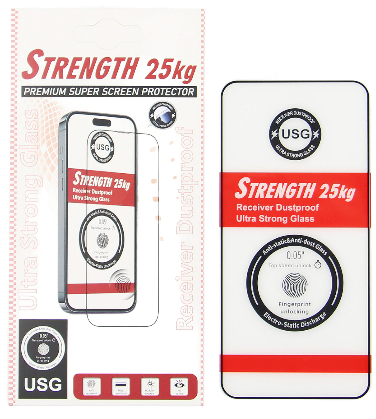 Protector de pantalla OEM Ultra Strong 25KG para Samsung Galaxy S26 Ultra S948, vidrio templado, adhesivo completo, 2.5D, negro