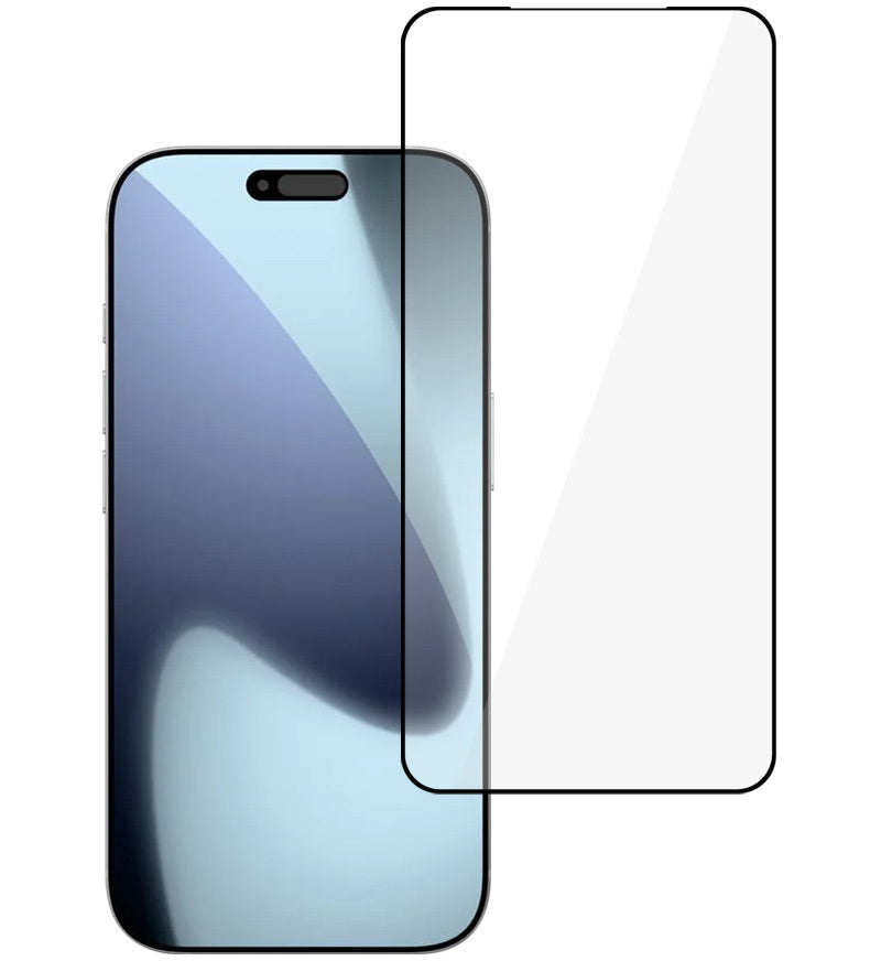Protector de pantalla Tel Protect 10X HD Plus Titanium para Apple iPhone 18 Pro Max / 17 Pro Max, vidrio templado, adhesivo completo, negro