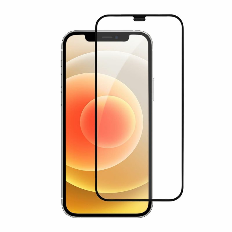 Protector de pantalla OEM OG Premium para Apple iPhone 11 / XR, vidrio templado, adhesivo completo, negro