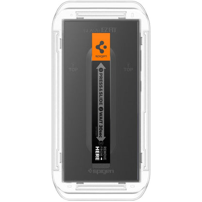 Spigen EZ FIT Protector de Pantalla para Samsung Galaxy S24 Ultra S928, Cristal Protegido, Pegamento Completo, Juego 2 piezas 