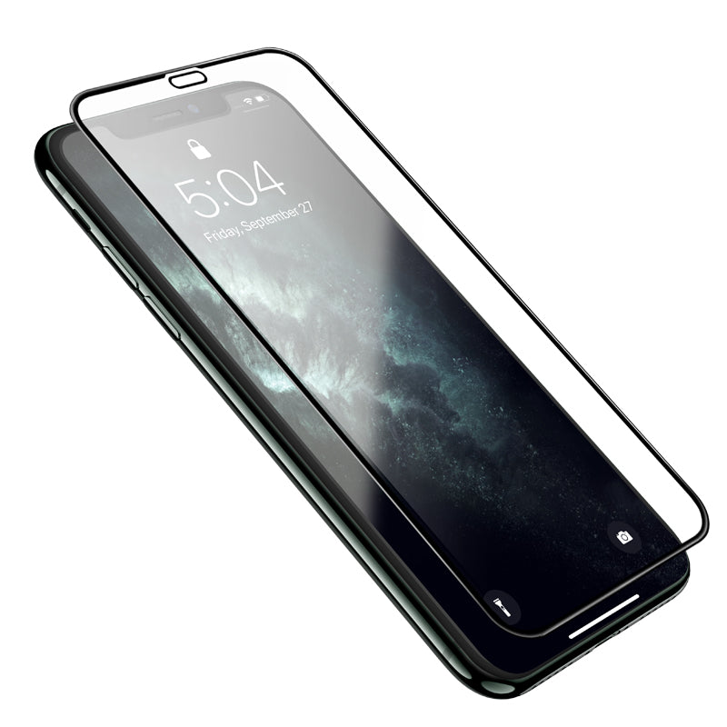 Protector de pantalla HOCO G16 para Apple iPhone 11 / XR, Cristal Templado, Full Glue, 5D, Negro.