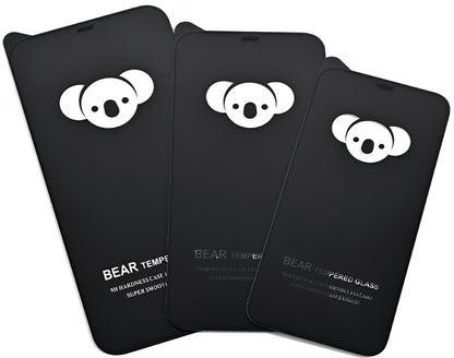 Protector de pantalla Bear HD para Apple iPhone 17 Air, vidrio templado, adhesivo completo, negro