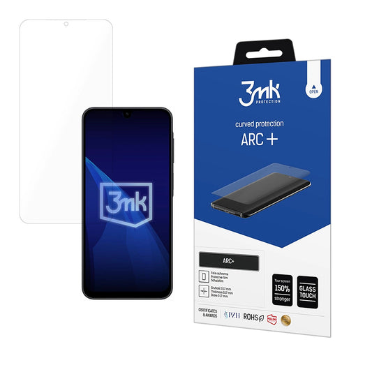 Protector de pantalla 3MK ARC+ para Samsung Galaxy A17 4G / A17 5G / A16 5G A166 / A16 4G A165, plástico