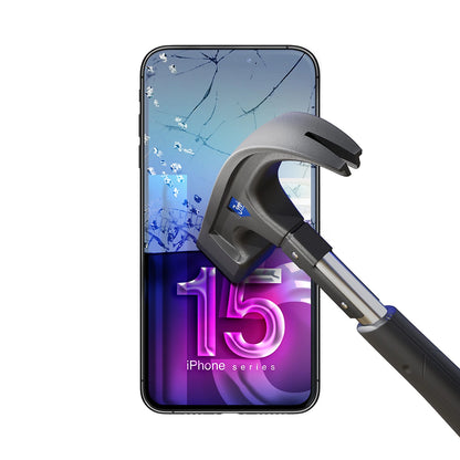 Protector de pantalla 3MK FlexibleGlass para Apple iPhone 15, Vidrio Flexible, Pegamento Completo