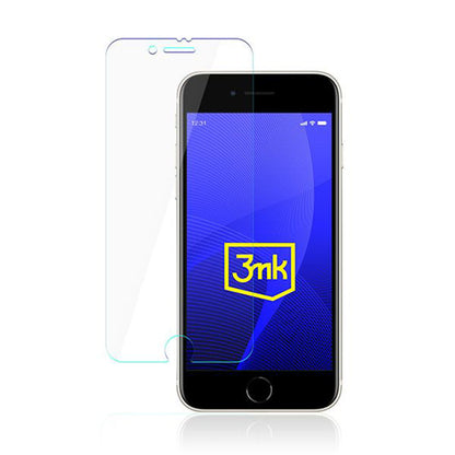 Protector de pantalla 3MK FlexibleGlass para Apple iPhone SE (2022) / SE (2020) / 8 / 7, Vidrio Flexible, Pegamento Completo